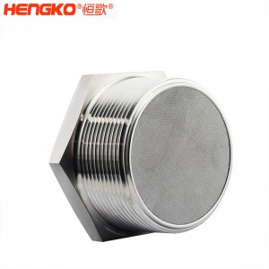 恒歌不銹鋼絲網濾芯燒結網消聲器消音器耐熱排氣均勻，應用于排風管消音