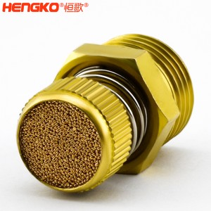 廠家批發HSD型可調節青銅消聲消音器多規格耐高溫消音降噪，用于電磁閥氣動靜音器接頭